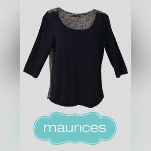 Maurice’s Leopard print sheer lightweight sweater